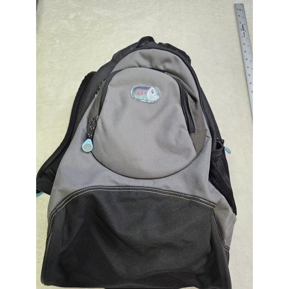 Nike Unisex‎ Gray Black Blue Nylon Backpack 2008 Gymbag Sports